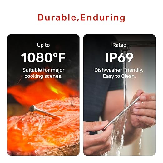 Wireless Bluetooth Meat Thermometer Digital, Smart AI Powered Cooking Thermomer - Image 5