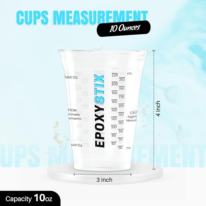 10oz Disposable Measuring Cups for Mixing Epoxy Resin - Image 4