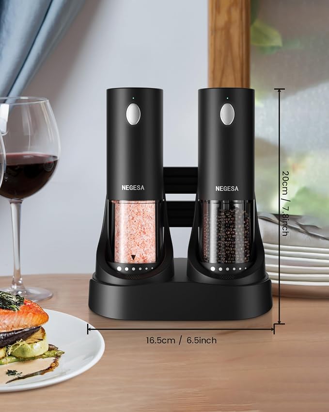 Electric Salt and Pepper Grinder Set - Image 8