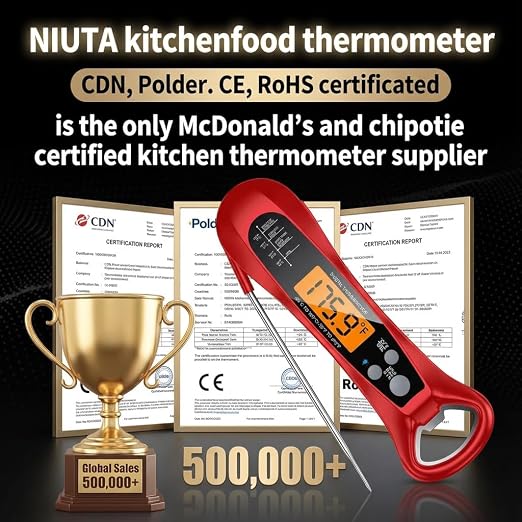 Therm Pro® Chef Meat Thermometer Digital, 1 Sec Instant Read, NIST® Certified - Image 3