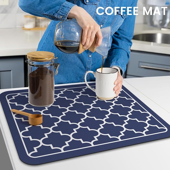 WISELIFE Dish Drying Mat Super Absorbent Drying Mat Large Dish Drying Mats - Image 7