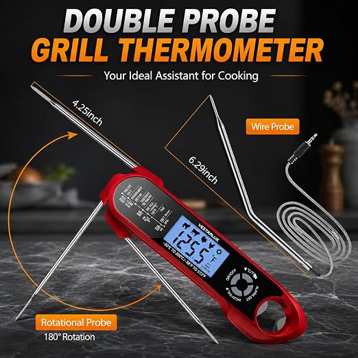 Digital Instant Read Meat Thermometer Waterproof Kitchen Food Cooking - Image 2