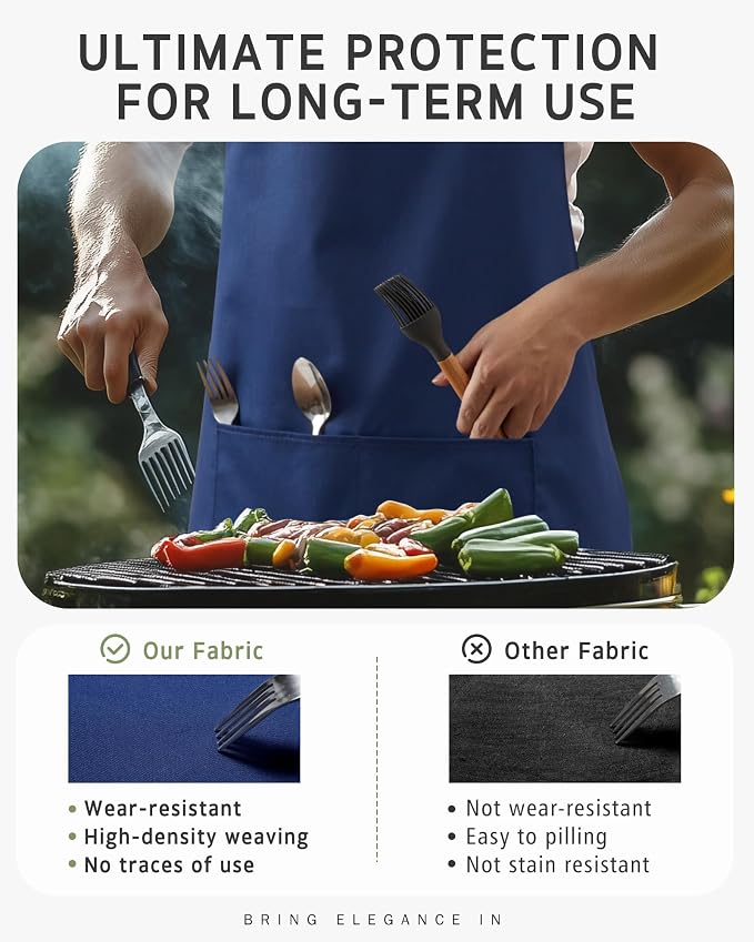 Syntus Chef Apron for Men Women Kitchen Cooking Apron - Image 7
