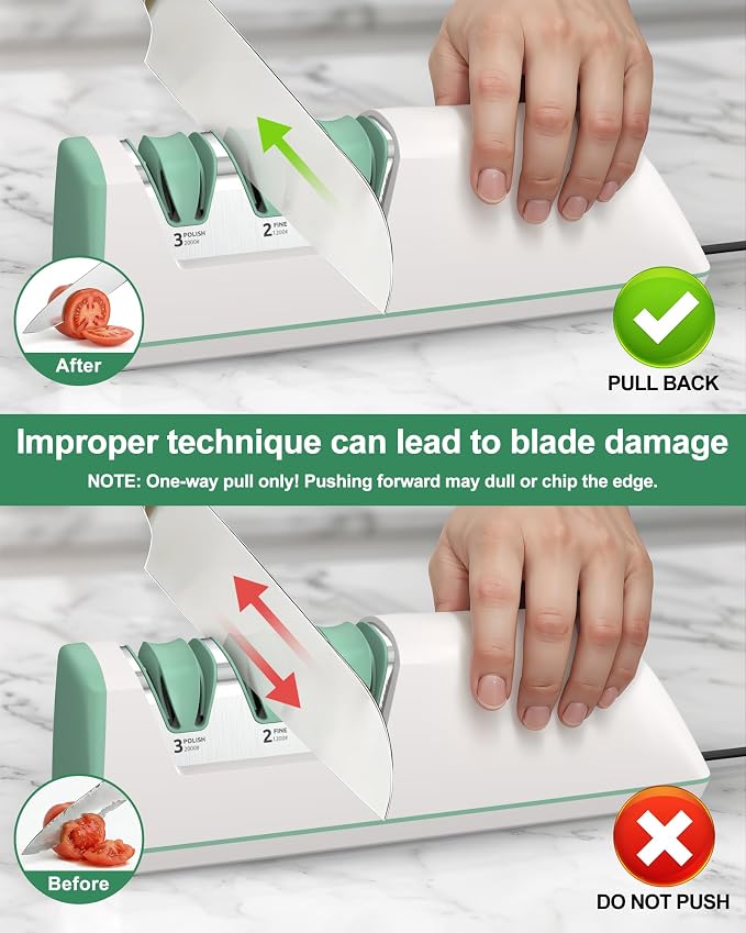 Electric Knife Sharpener with Replaceable Sharpening Head Easy to Change - Image 9