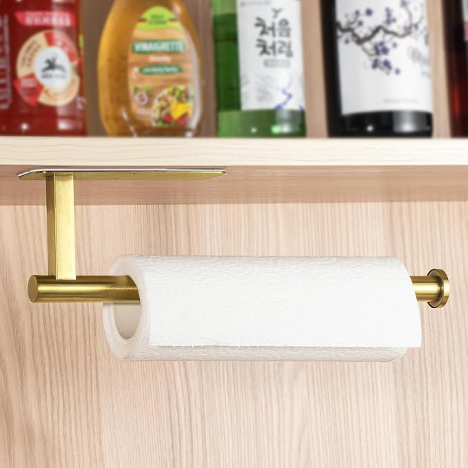 ASTOFLI Paper Towel Holder Under Cabinet No Drilling, Self Adhesive Paper Towel - Image 6