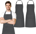 Adjustable Bib Apron 100% Polyester Kitchen Aprons Waterdrop Resistant Aprons by Avalon+Kitchen