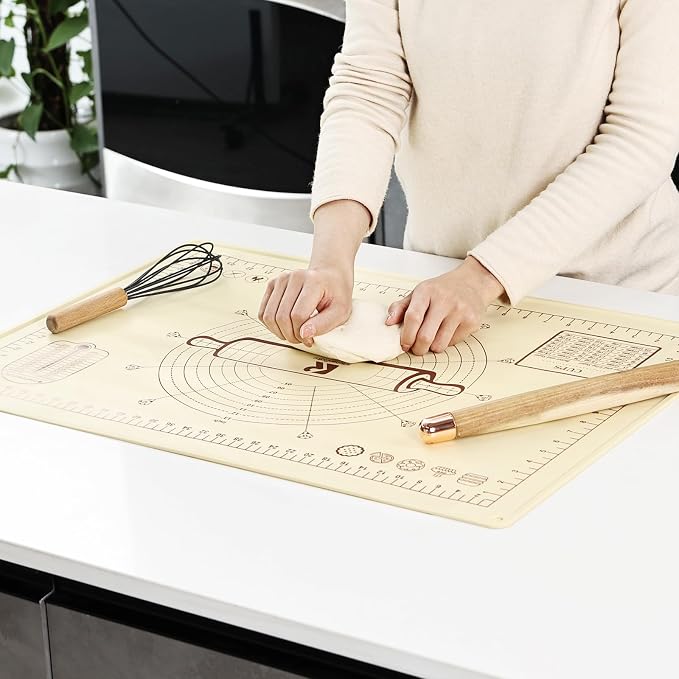 Silicone Baking Mat, Extra Thick Dough Rolling Pad - Image 7