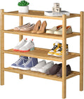 ROMGUAR CRAFT 4 Tier Bamboo Shoe Rack by ROMGUAR+CRAFT