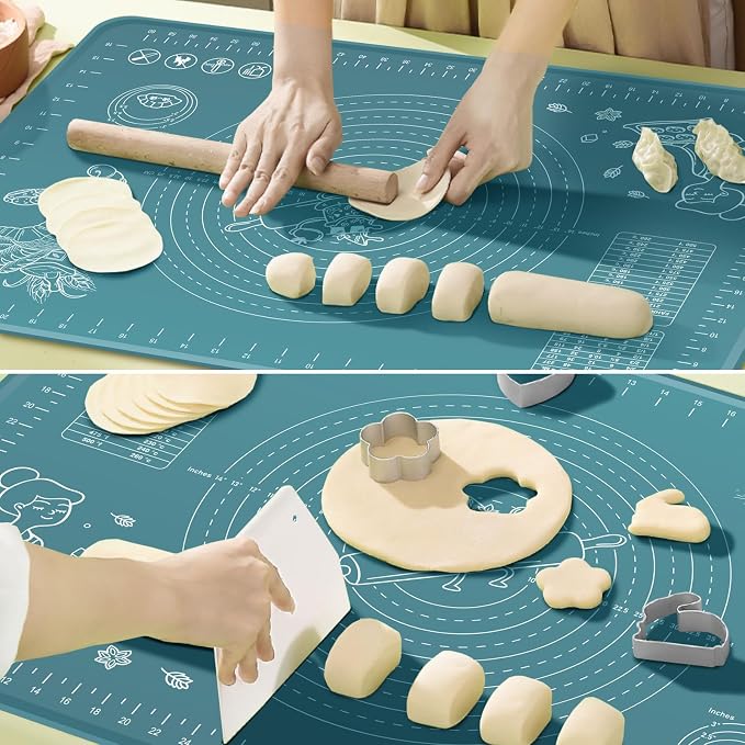 Silicone Pastry Mat 32" x 24" Extra Thick Non Stick Baking Mat - Image 7
