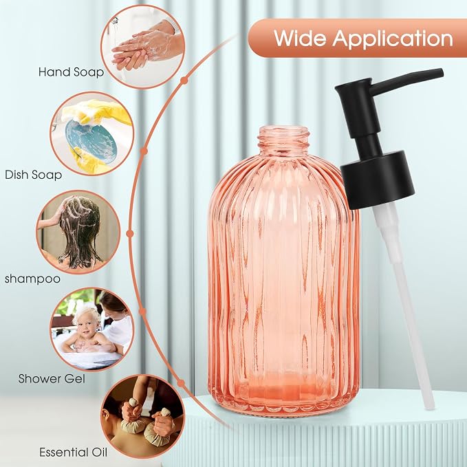 Topsky Stripe Glass Soap Dispenser - Image 6
