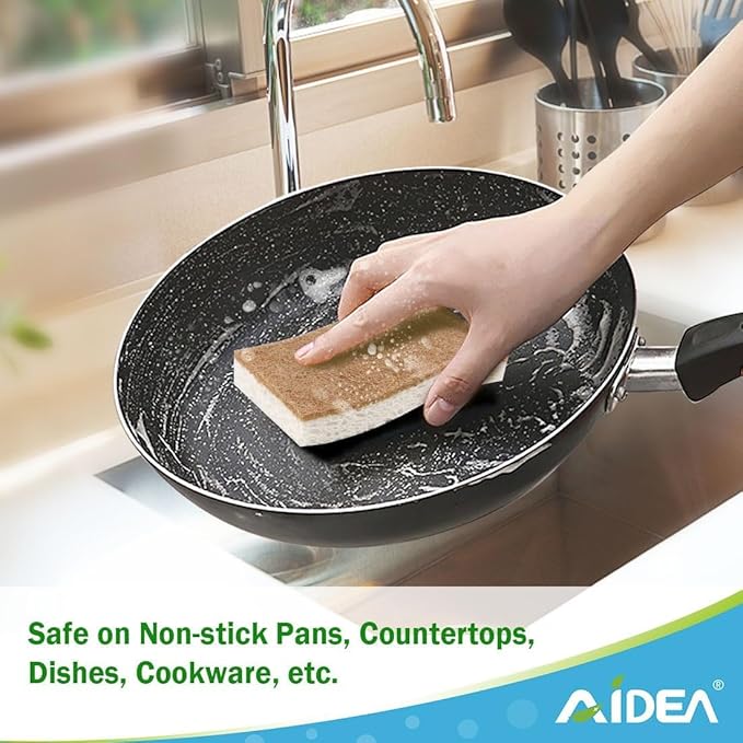 AIDEA Sponges Non Scratch, Natural Sponge - Image 7