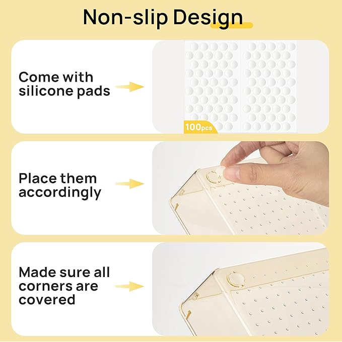 Vtopmart 25 PCS Clear Plastic Drawer Organizers Set, 4-Size Versatile Bathroom - Image 6