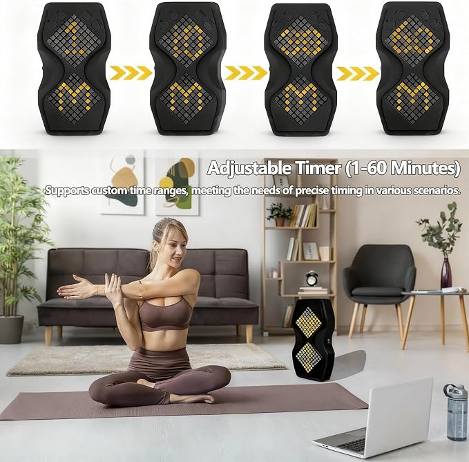 Visual Hourglass Timer, 1-60 Minute Countdown Magnetic Digital Timer, Buzzer - Image 8