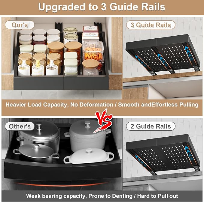 Pull out Cabinet Organizer, Expandable Width, Depth - Image 5