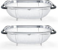 Suwimut 2 Pack Over the Sink Oval Colander by Suwimut
