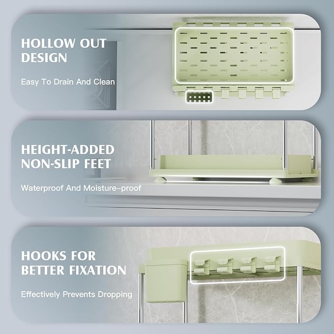 VERIFOST Under Sink Organizer, 2 Pack Under Kitchen Bathroom Cabinet Organizer - Image 5