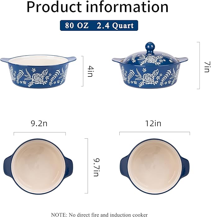 Casserole Dish With Lid Casserole Dishes - Image 7
