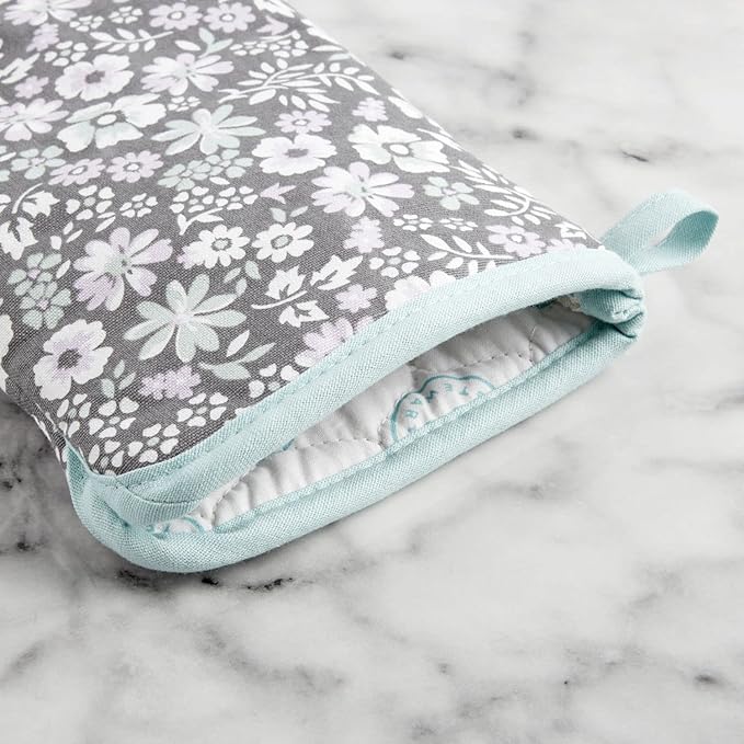 Martha Stewart Ditsy Floral Oven Mitt 2-Pack Set - Image 4