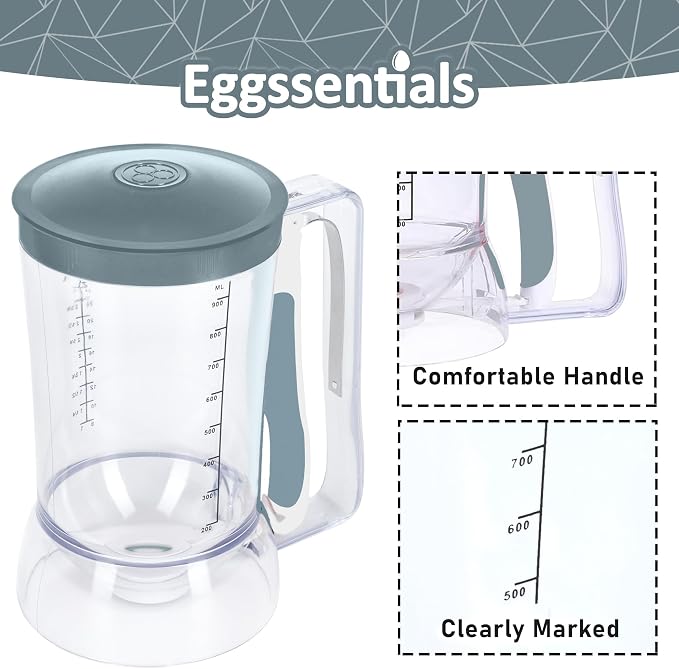 Eggssentials Pancake Dispenser – Easy Control Cake Mix Dispenser - Image 3