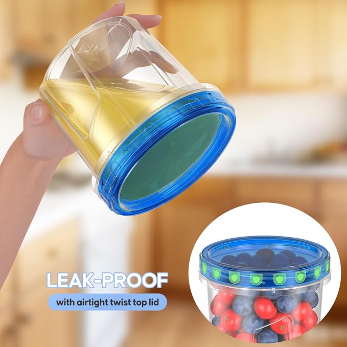 Freezer Storage Containers Set, Small Plastic Containers - Image 4