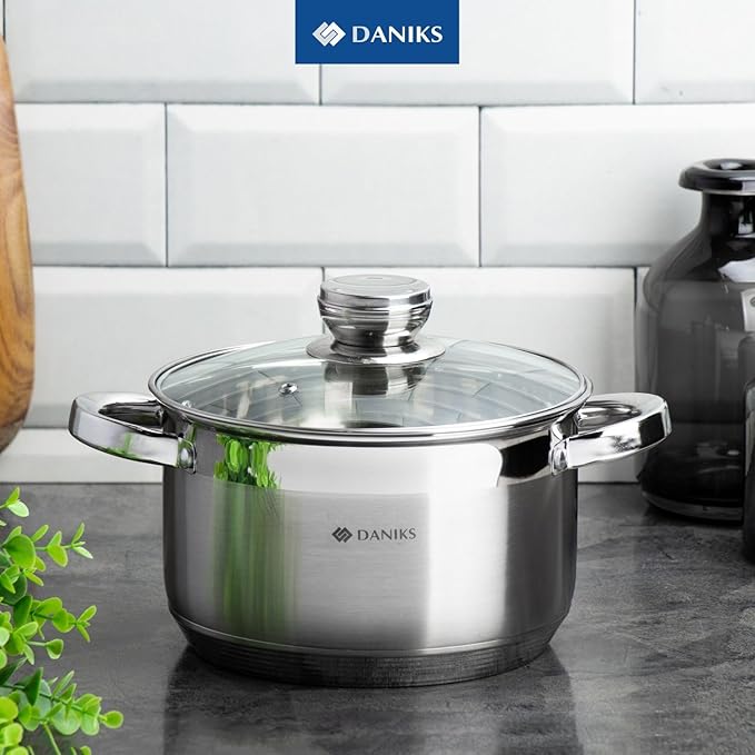 Daniks Standard 2 Quart Stainless Steel Stock Pot - Image 2