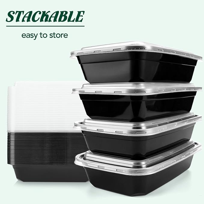 Glotoch Meal Prep Containers 32oz 100 Pack - Image 11