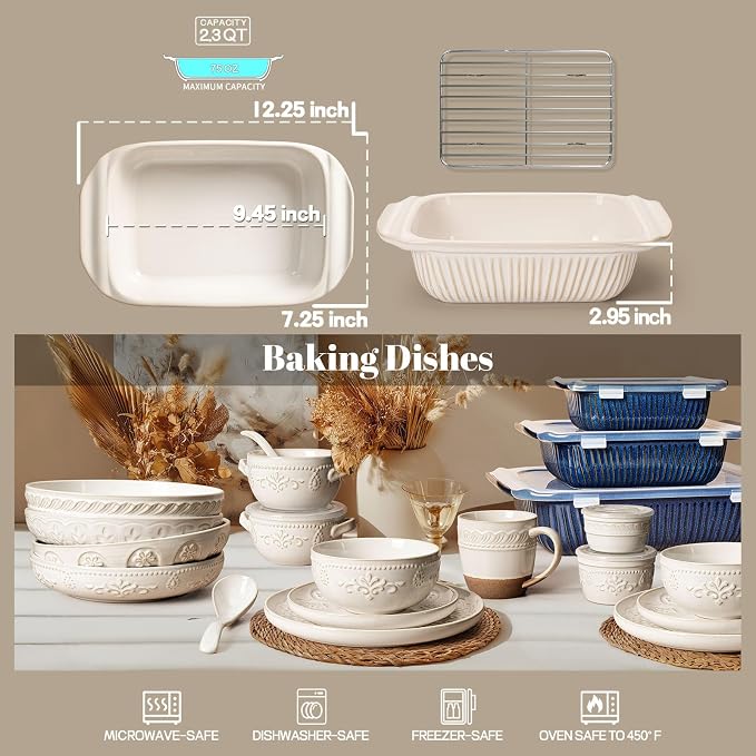 Artena Baking Dish 2.3 Quarts, Casserole Dishes - Image 2