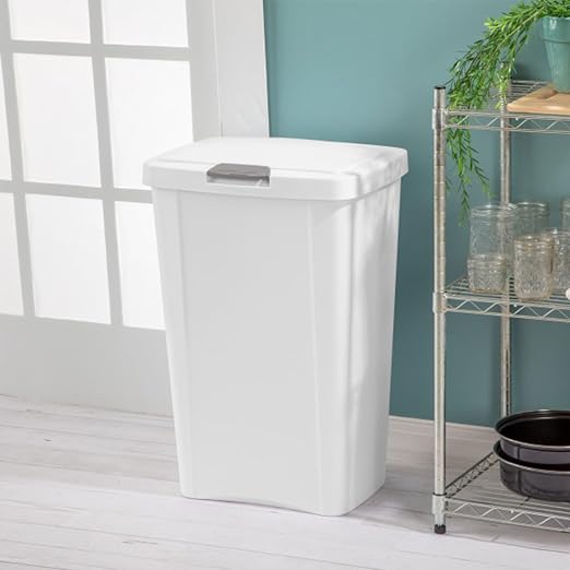 Sterilite 13 Gallon TouchTop Wastebasket Trash Can Garbage Recycle Bin - Image 5