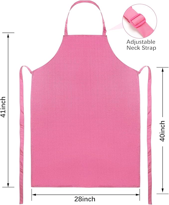 2 Pack Waterproof Rubber Vinyl Apron 40 Inch Chef Aprons - Image 2