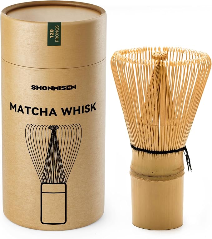 Bamboo Matcha Whisk 80/100/120 Prong, Traditional Japanese Chasen Matcha by Unknown