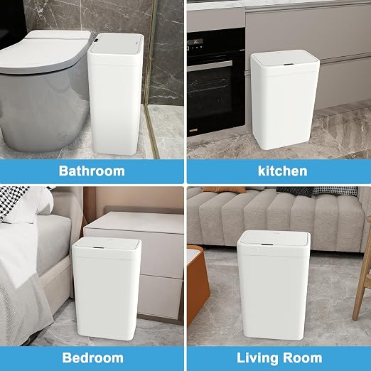 Naisu 2 Pack 4 Gal Bathroom Trash Can - Image 7
