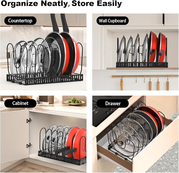 Housolution Pot and Pan Organizer Rack - Image 6
