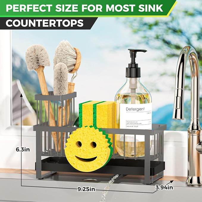 Sponge Holder for Kitchen Sink, Sink Caddy - Image 2