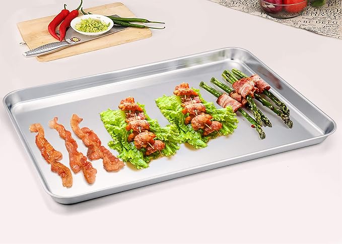 TeamFar Baking Sheet, 20’’×14’’×1’’, Cookie Sheet Half Sheet Baking Pans - Image 5