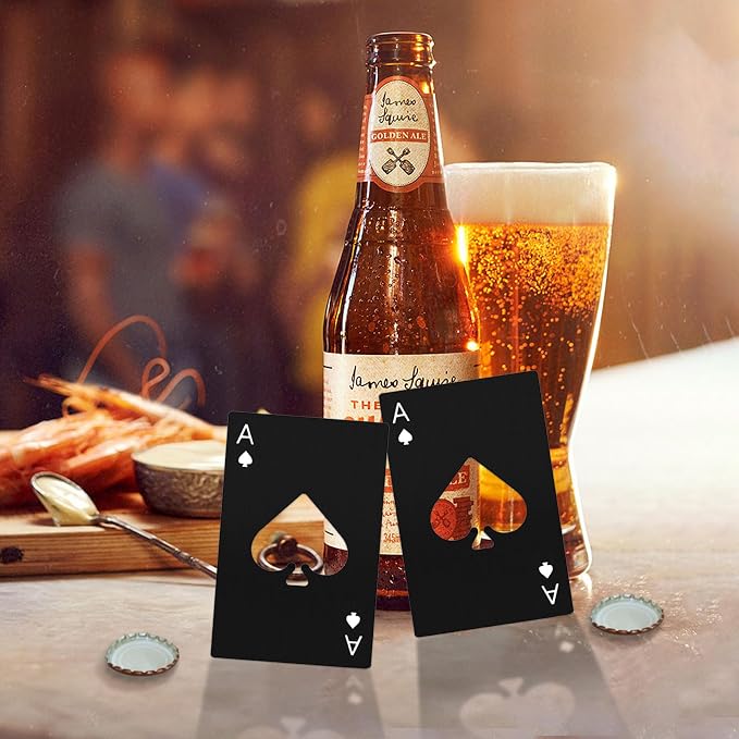 Ace Of Spades Bottle Opener Credit Card Size Pocker Cap Opener Portable - Image 3