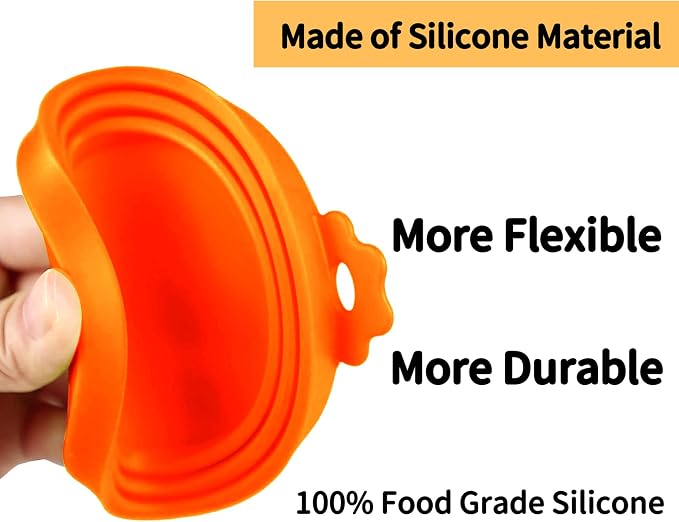 Lydia's Deal 4 Pack Universal Pet Food Can Covers, Silicone Lids - Image 6
