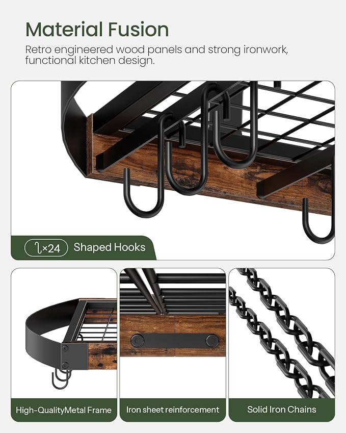 CHOEZON Hanging Pot Rack, Pot Hanger - Image 5