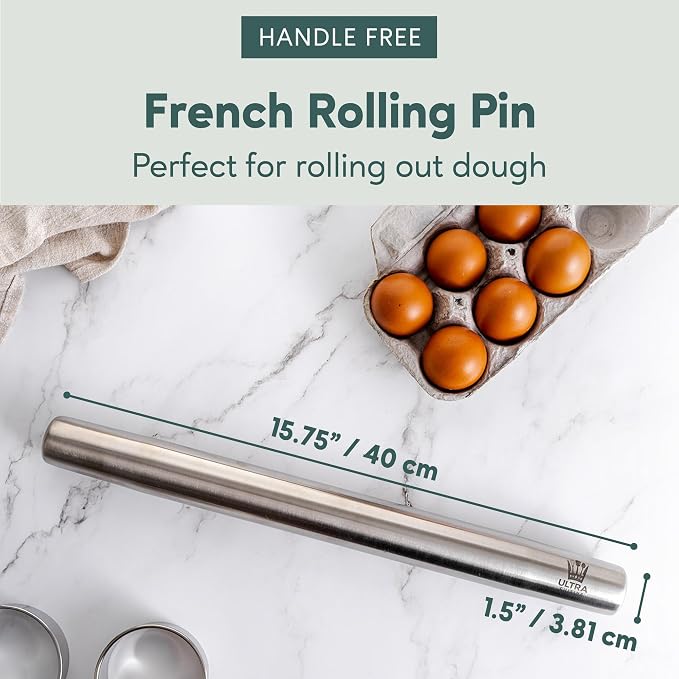 Ultra Cuisine French Rolling Pin - Image 3