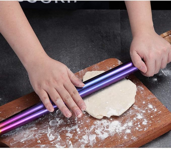 Berglander Rainbow Rolling Pin, 16.7 Inches Stainless Steel Colorful Matte - Image 6