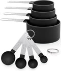 Measuring Cups and Spoons Set of 8 Pieces, nesting measuring cups by JIEJIE