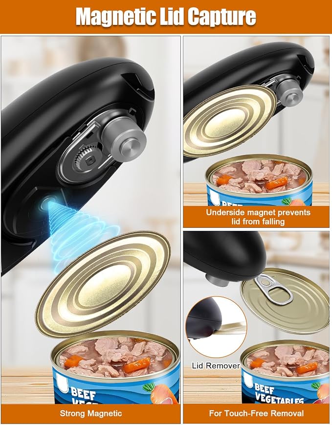 YUET Electric Can Opener, Battery Powered Automatic One-Touch Can Opener - Image 5