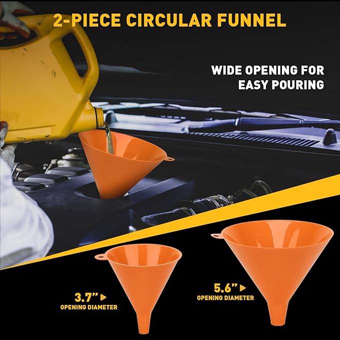 20-Piece No-Spill Coolant Funnel Kit, Cooling System Funnels Kits, Spill Proof - Image 7