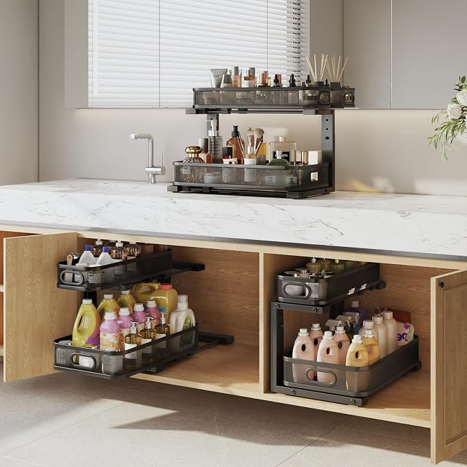 2 Pack 17.3IN-Depth Under Sink Organizer - Image 6