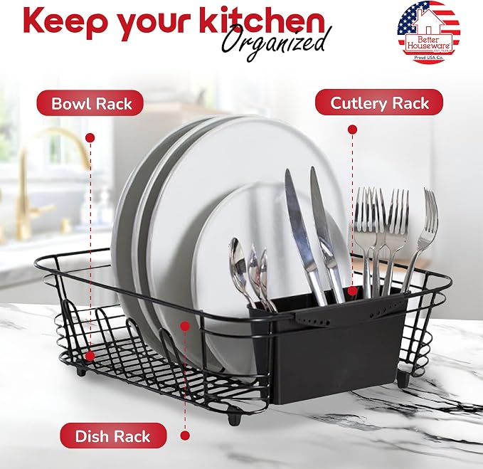 Better Houseware in Sink Dish Drying Rack, Dish Drying Rack in Sink - Image 3