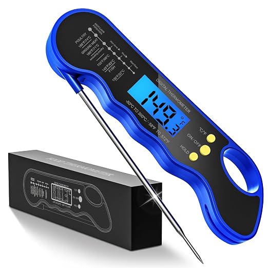 TRAUSI Instant Read Meat Thermometer, Fast & Accurate Digital Food Thermometer by TRAUSI