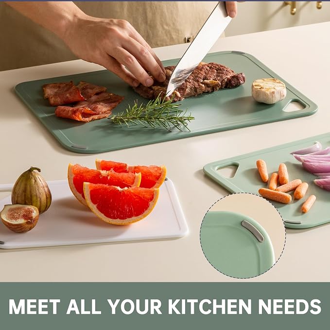 THETCHRY Plastic Cutting Board Set of 3-Cutting Boards - Image 6