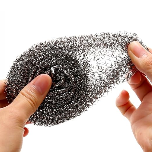 KTOJOY 6 Pack Stainless Steel Wool Scrubber, Scrubbing Scouring Pad, Steel Wool - Image 3