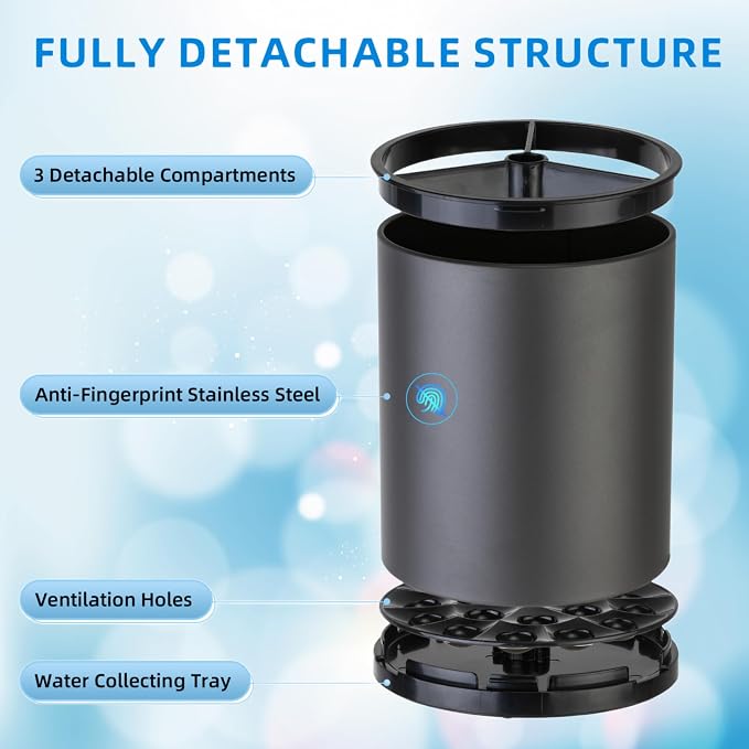 LIBODOUR Kitchen Utensil Holder Extra Large 360°Rotating - Image 6