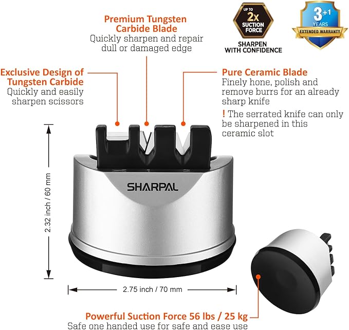 SHARPAL 191H Knife Scissors Sharpener | Repairs, Restores & Sharpens Straight - Image 2
