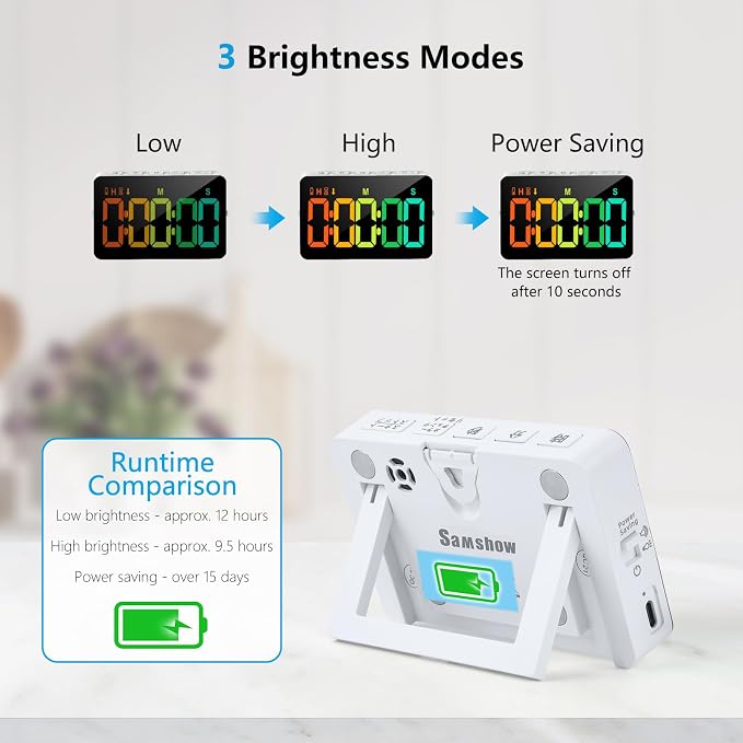 Rechargeable Timers，Digital Kitchen Timer - Image 4